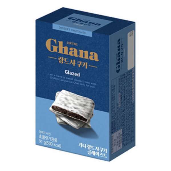 Печенье в белом шоколаде Глазированное печенье 91g Lotte