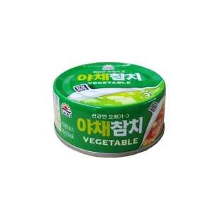 Тунец консервированный с овощами (яче чамчи) Canned tuna with vegetables 150g Sajo