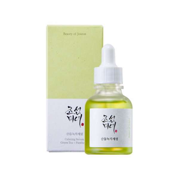 Успокаивающая сыворотка Calming Serum: Green tea+Panthenol 30ml Beauty of Joseon -