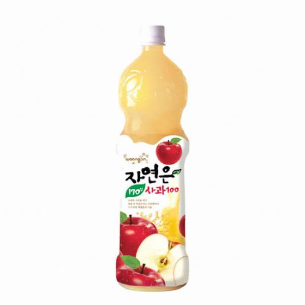 Натуральный сок со вкусом Яблока Сагоа Джаён 170 Days Apple Nature is 1,5l Woongjin 