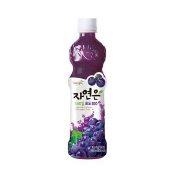 Натуральный сок со вкусом Винограда Подо Джаён 140 Days Grape Nature is 1,5l Woongjin 