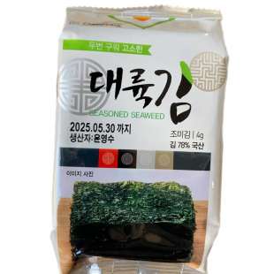 Жаренный резанный ким ( Доширак ким) 4g Seasoned Seaweed Daeryuk