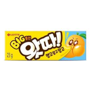 Жевательная резинка Манго (ата ком манго) Whatta Big Bubble Gum Mango 23g Lotte