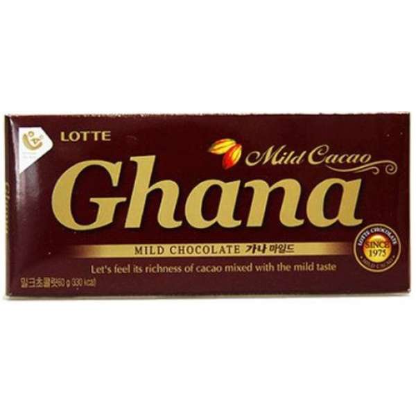 Шоколад гхана майлд Ghana mild chokolate Lotte