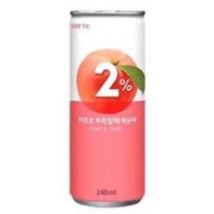 Напиток со вкусом персика (2%) Lotte