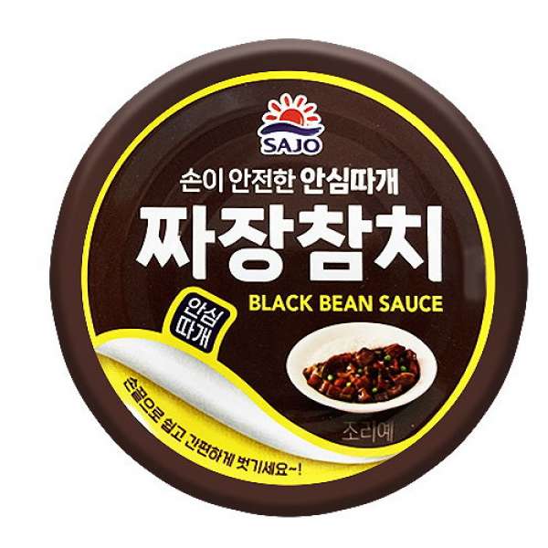 Тунец консервированный в соусе чаджан Canned tuna Black bean sauce 100g Sajo