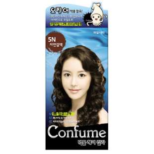 Краска для волос с чернилами кальмара Confume Squid Ink Hair Color (5N-Light Brown) 240g