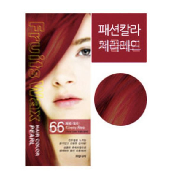 Краска для волос на фруктовой основе вишнево-красный оттенок