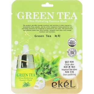 Тканевая маска Зеленый чай Mask Packs 25ml Ekel