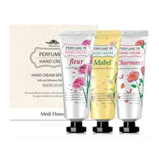 Набор парфюмированных кремов для рук Perfume in Hand Cream Set 80ml*3 Medi Flower