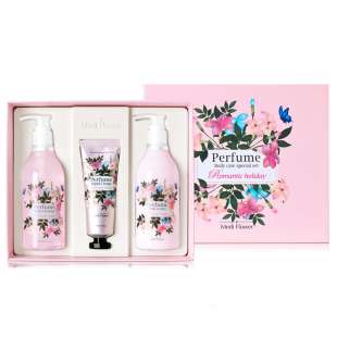 Парфюмированный набор для тела Perfume Body Care Special Set (Romantic Holiday) 300ml+80g*2 Medi Flower