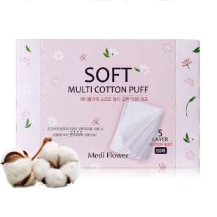 Ватные диски 5 слойные Soft Multi Cotton Puff (5 layers) 80pcs Medi Flower