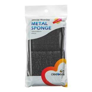 Губка-скраб для посуды Metal Sponge Cleebee