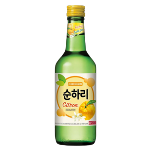 Соджу - традиционный корейский алкогольный напиток Цитрон Citron 12% Chum Churum (Lotte) Soju