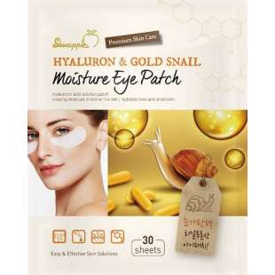 Патчи SKINAPPLE Hyaluron & Gold Snail Moisture Eye Patch