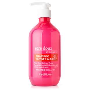 Парфюмированный шампунь против выпадения волос Etre doux Flower Market Hair Shampoo 500ml Medi Flower