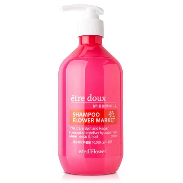 Парфюмированный шампунь против выпадения волос Etre doux Flower Market Hair Shampoo  