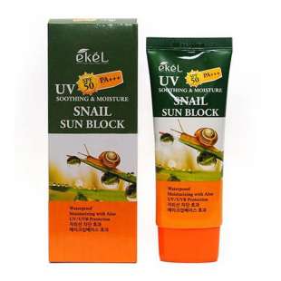 Солнцезащитный крем улитка Snail Sun Block SPF 50 PA+++ 70ml Ekel