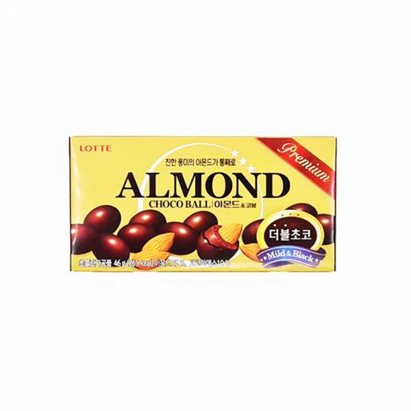 Миндаль в шоколаде (Амонд чокобол) Almond Choco Ball 46g Lotte