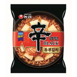 Лапша быстрого приготовления NONGSHIM Shin Ramyun Black Tofu&Kimchi Шин Рамён Блэк 130 g. 