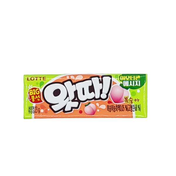 Жевательная резинка Персик (ата ком боксуна) Whatta Big Bubble Gum Peach 25g Lotte