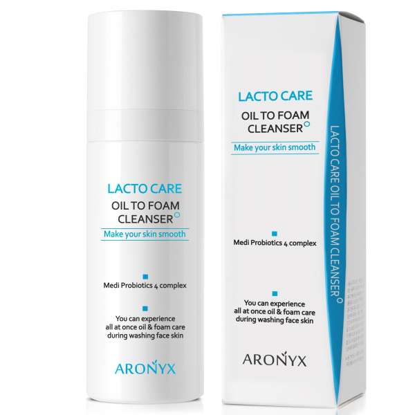 Гидрофильное масло с пробиотиками Aronyx Lacto Care Oil To Foam Cleanser 200ml Medi Flower