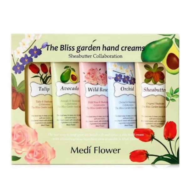 Набор парфюмированных кремов для рук The Bliss Garden Hand Cream Sett 50g*5 Medi Flower