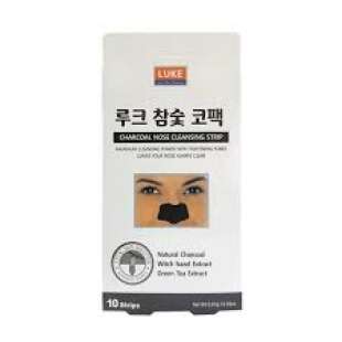 Патчи для носа Charcoal Nose Cleansing Strip 10pcs Luke