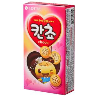 Печенье с шоколадной начинкой (Канчо) Kancho Choco Biscuit 54g Lotte