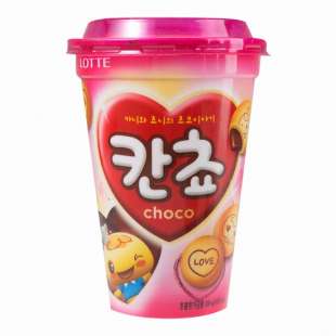 Печенье с шоколадной начинкой в стакане (Канчо коп) Kancho Choco Biscuit Cup 88g Lotte