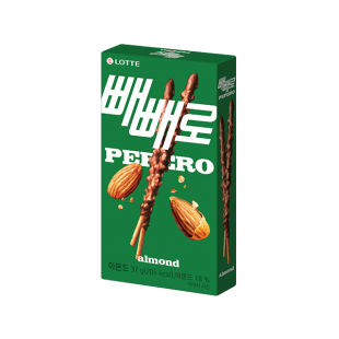Печенье соломка в шоколаде с миндалем (Пеперо Амонд) Pepero Almond 37g Lotte