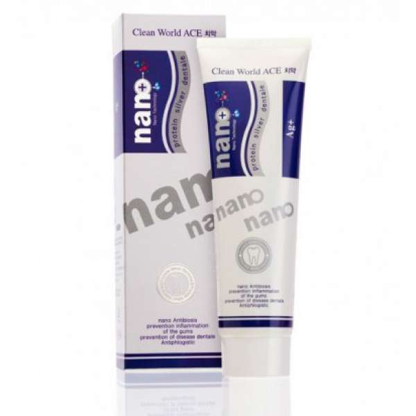 Зубная паста с серебром и протеином Nano Protein Dental Toothpaste 180g Hanil