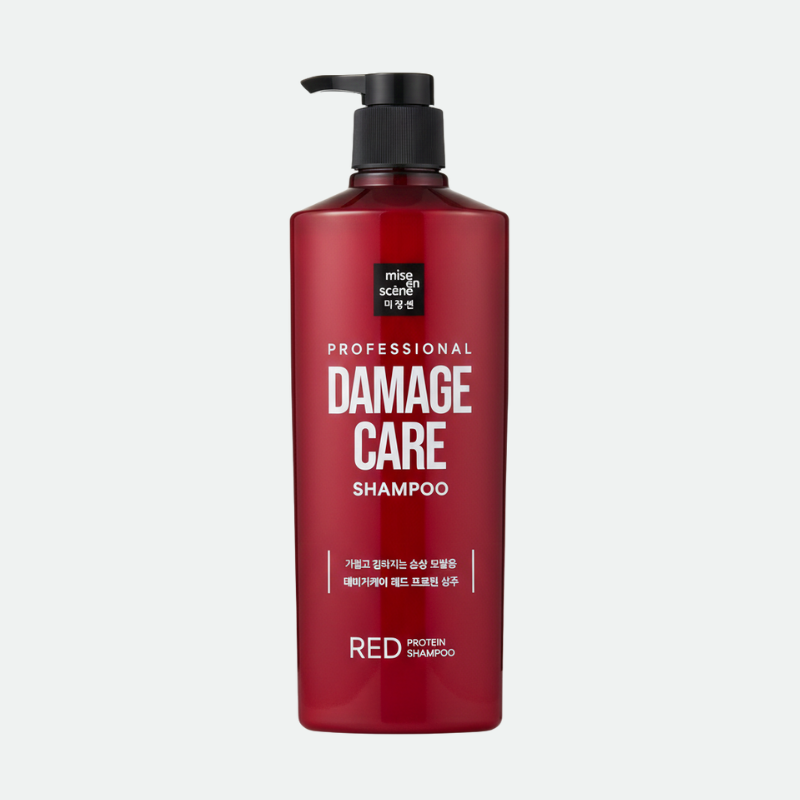 Шампунь для поврежденных волос Damage Care Red Protein Shampoo 680ml Mise-en-scene