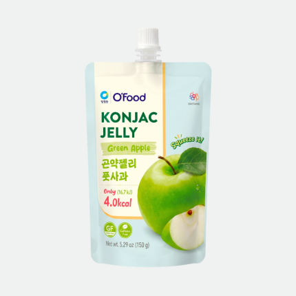 Нежное желе со вкусом яблока Желе Путсагоа Green Apple Konjac Jelly 150g Daesang