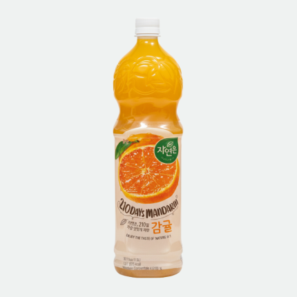 Натуральный сок со вкусом мандарина Сок Камгюль (мандарин ) Джаён 210 Days Mandarine 1500 ml Woongjin