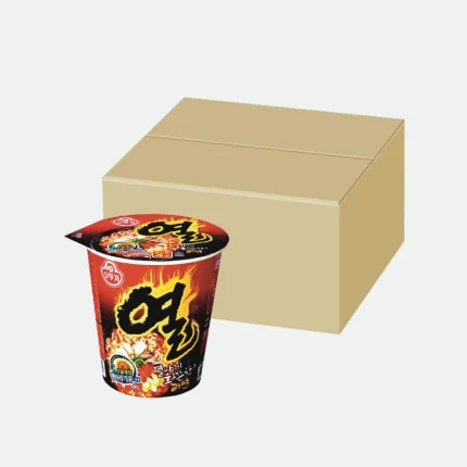 Лапша быстрого приготовления Ёль рамен стакан Yeul Ramen Cup 62g*15шт(коробка) Ottogi