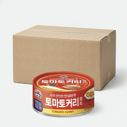 Тунец консервированный (томато кари чамчи) Canned tuna Tomato curry 100g*48(коробка) Sajo