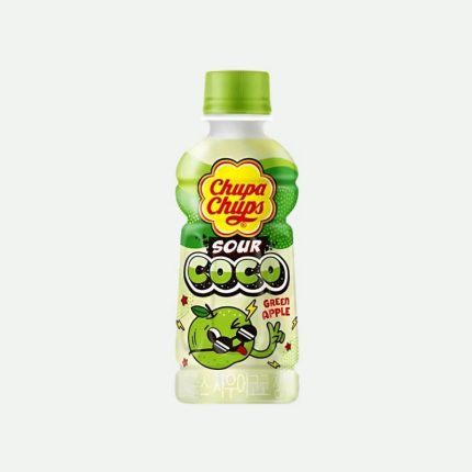 Напиток со вкусом зеленого яблока Чупа Чупс СауэрКоко Чон Сагоа Coco Apple 240ml Chupa chups