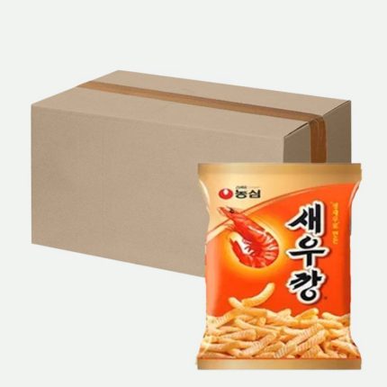 Чипсы со вкусом креветок (сунхан сеукан) Shrimp flavored chips 90g*20шт(коробка) Nongshim
