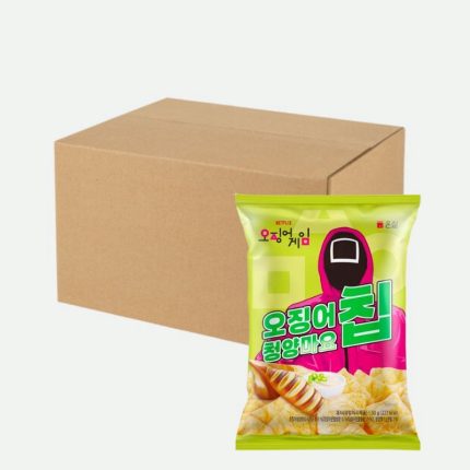 Снэк со вкусом острого перца и майонеза Игра в кальмара 50g*20шт(коробка) Haitai