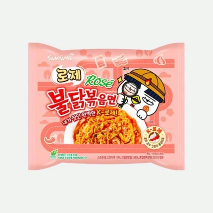 Лапша быстрого приготовления Бульдак Розе Hot Chicken Ramen Rose 140g Samyang