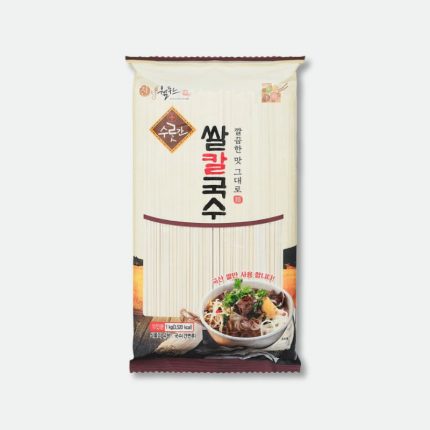 Рисовая лапша плоская (Сураккан ссаль калькуксу) 1kg Jinsung Wellfood