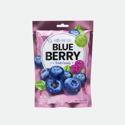 Леденцовая карамель со вкусом голубики Блюберри сатанг Blue Berry Fruit Candy 100g CW