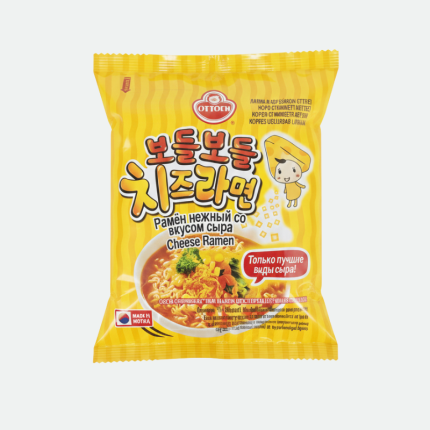 Лапша быстрого приготовления сырная Бодыль бодыль чиз рамен Экспорт Cheese Ramyun 111g Ottogi
