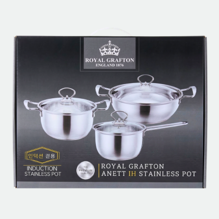 Набор кастрюль Royal Grafton Anett IH Stainless Pot