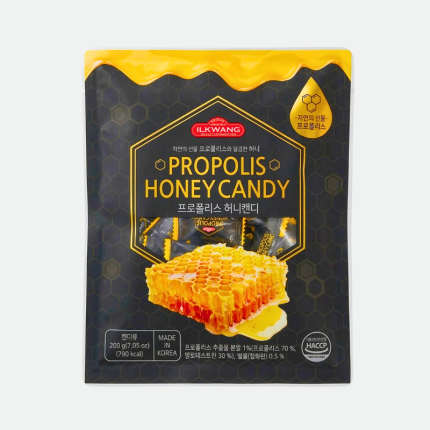 Медовые леденцы с прополисом Propolis Honey Candy 200g Ilkwang
