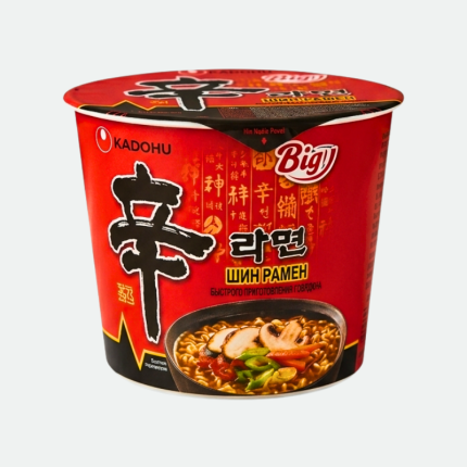Лапша быстрого приготовления Шин рамен чашка экспорт Bowl Noodle Soup Shin Ramyun 114g Non