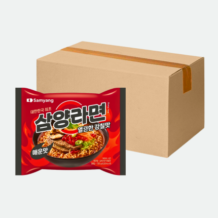 Лапша быстрого приготовления Самянг рамен острый Samyang Ramen Spicy (Multy) 120g* 40штSamyang