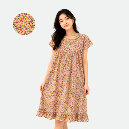 Ночная сорочка с коротким рукавом Autumn Floral Young Sora