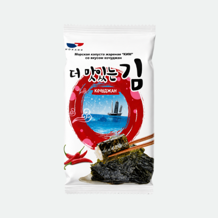 Жаренный резанный ким 10 листов со вкусом кочуджан (Доширак ким) Seasoned Seaweed VCA